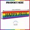 Happy Pride Month Decorations - Sounds Gay Im in Banner( 8.2x1.6ft)